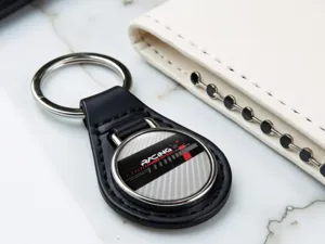 Porte-anneaux Cuir Touch Cuir Look Lustré